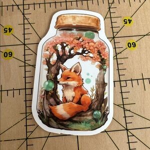 💜13/$13 +Bundle Sticker Sale | Aesthetic Fox Waterproof Sticker